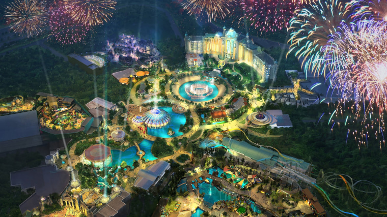 Concept rendering of Universal Orlando Resortâ€™s newest theme park, Epic Universe.