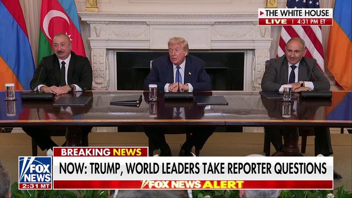 Azerbaijani, Armenian leaders endorse Trump for Nobel Peace Prize after brokering major deal